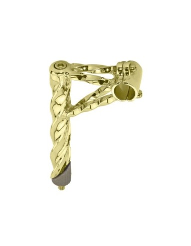 Double Twisted Lowrider Stem 22.2mm Gold.